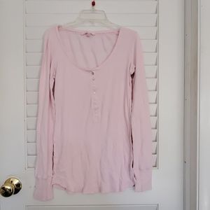 Victoria Secret long sleeved thermal shirt pink sm